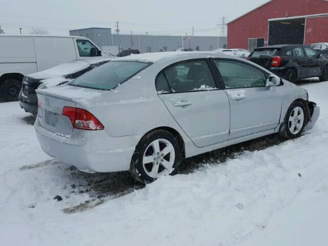 2HGFA165X8H114452 - 2008 HONDA CIVIC LX SILVER photo 4