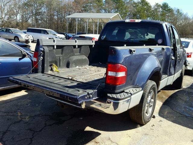 1FTRF02W25KD46103 - 2005 FORD F150 BLUE photo 4