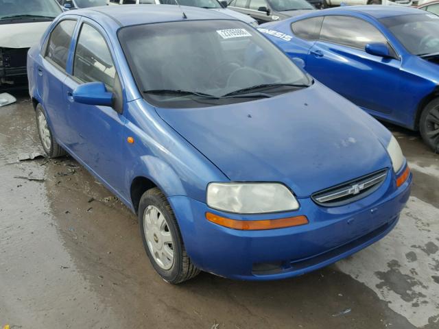 KL1TJ526X4B206310 - 2004 CHEVROLET AVEO LS BLUE photo 1