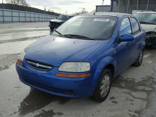 KL1TJ526X4B206310 - 2004 CHEVROLET AVEO LS BLUE photo 2