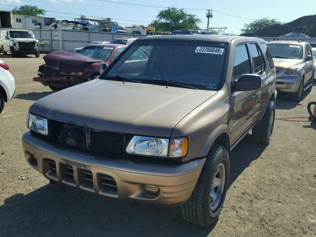 4S2CK58W124330033 - 2002 ISUZU RODEO S BROWN photo 2