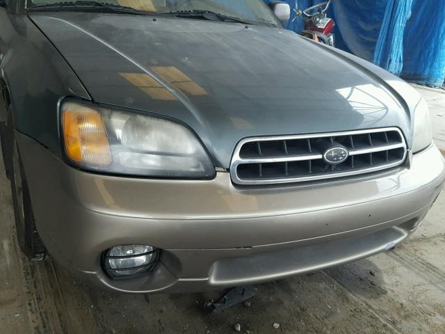 4S3BH675627613076 - 2002 SUBARU LEGACY OUT GREEN photo 9