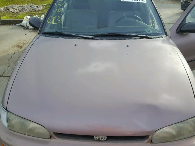 1Y1SK5360PZ073547 - 1993 GEO PRIZM BASE PINK photo 7