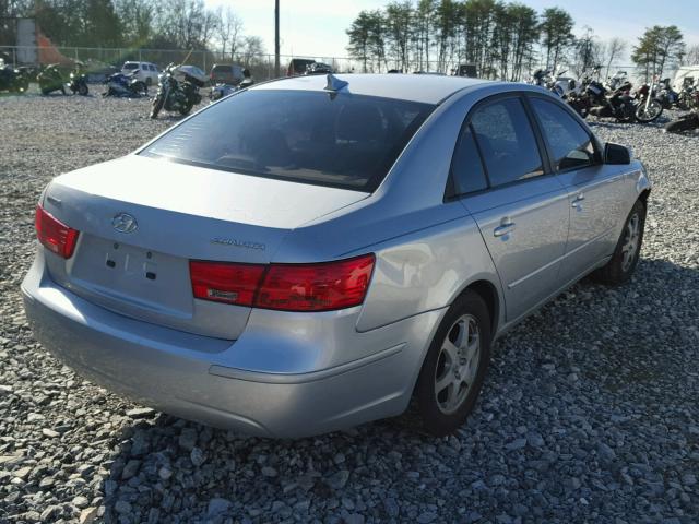 5NPET4AC6AH639274 - 2010 HYUNDAI SONATA GLS SILVER photo 4