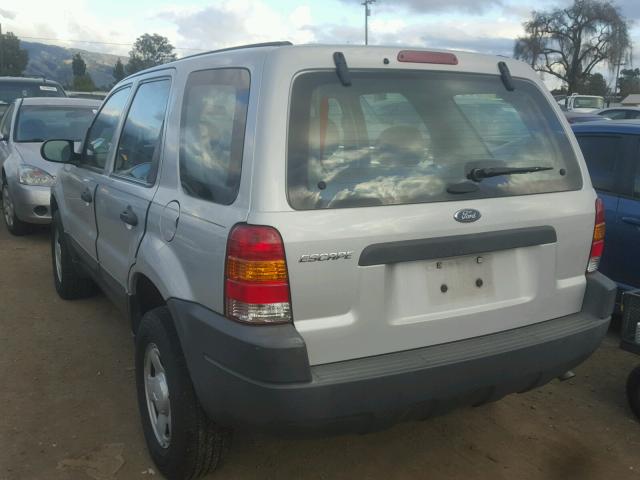 1FMYU92154KA15097 - 2004 FORD ESCAPE XLS SILVER photo 3