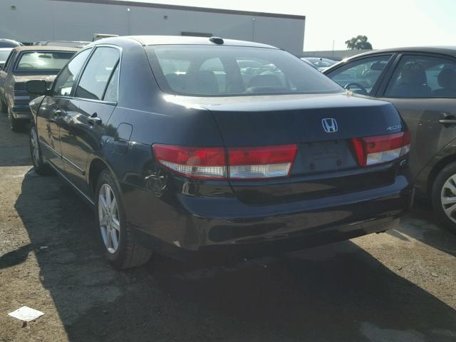 1HGCM66564A038910 - 2004 HONDA ACCORD EX BLACK photo 3