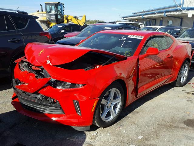 1G1FB1RS0H0159426 - 2017 CHEVROLET CAMARO LT RED photo 2