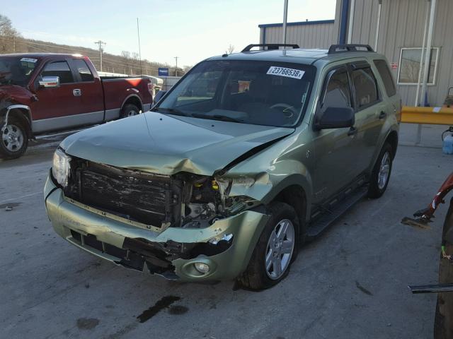 1FMCU49HX8KC79616 - 2008 FORD ESCAPE HEV GREEN photo 2