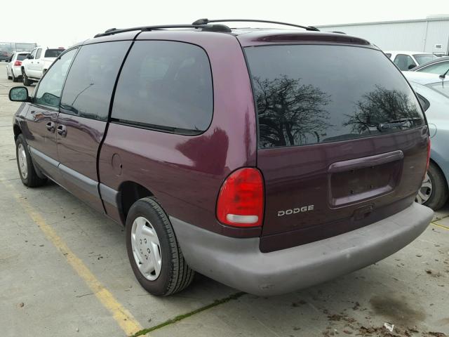 2B4GP44G0XR159607 - 1999 DODGE GRAND CARA PURPLE photo 3