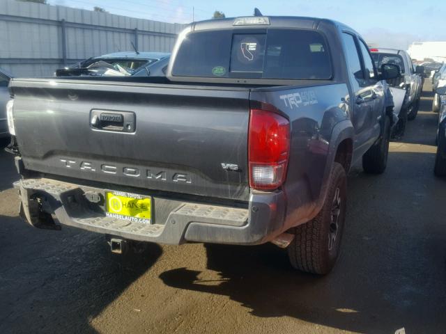 3TMCZ5AN2HM093753 - 2017 TOYOTA TACOMA DOU GRAY photo 4