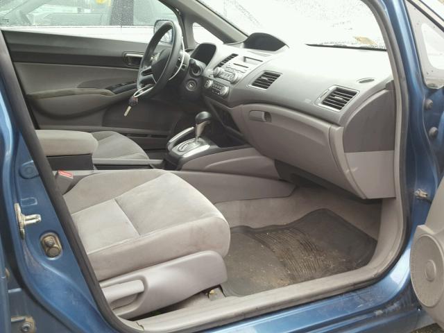 1HGFA16568L006817 - 2008 HONDA CIVIC LX BLUE photo 5