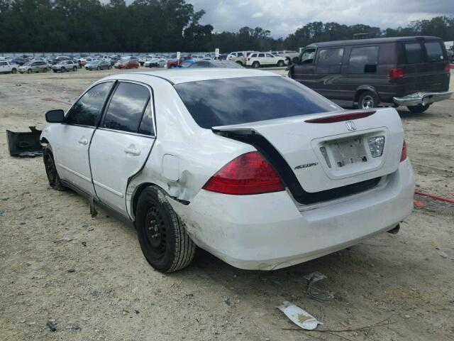 3HGCM56476G707336 - 2006 HONDA ACCORD LX WHITE photo 3