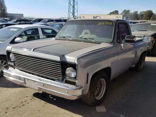 CCY143Z135975 - 1973 CHEVROLET PICK UP GRAY photo 2