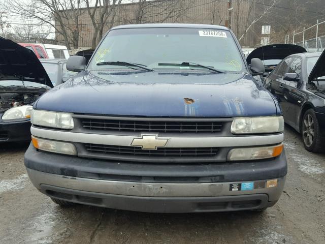 2GCEC19W121336824 - 2002 CHEVROLET SILVERADO BLUE photo 9