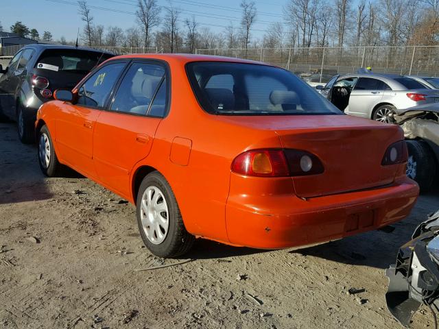 1NXBR12EX2Z643699 - 2002 TOYOTA COROLLA CE ORANGE photo 3