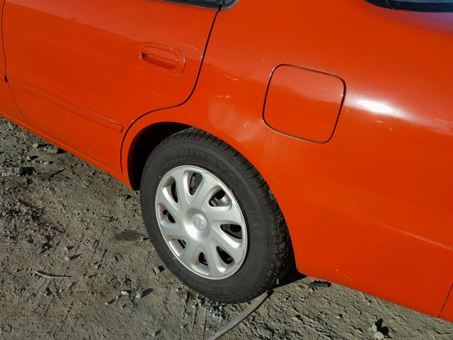 1NXBR12EX2Z643699 - 2002 TOYOTA COROLLA CE ORANGE photo 9