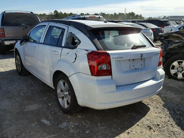 1B3CB3HA5BD231527 - 2011 DODGE CALIBER MA WHITE photo 3