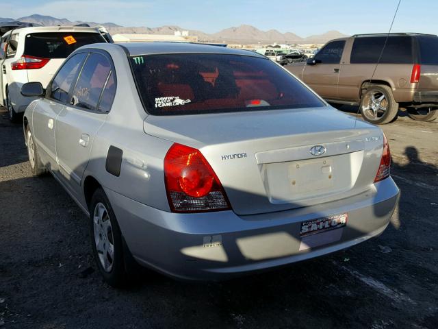 KMHDN46D14U864215 - 2004 HYUNDAI ELANTRA GL SILVER photo 3