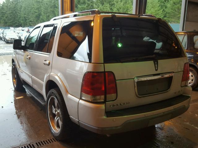 5LMEU88HX4ZJ15993 - 2004 LINCOLN AVIATOR 银色 照片 3
