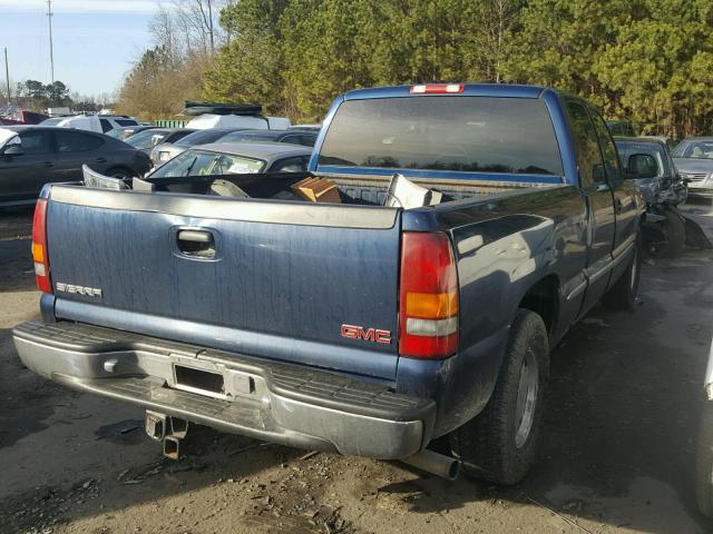 1GTEC19T91Z160102 - 2001 GMC NEW SIERRA BLUE photo 4