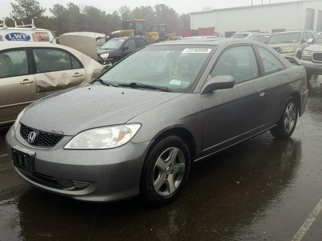 1HGEM22904L045592 - 2004 HONDA CIVIC EX GRAY photo 2