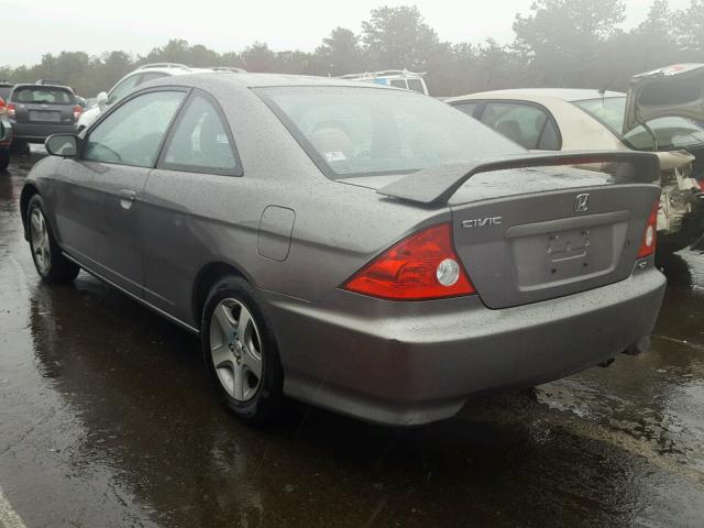 1HGEM22904L045592 - 2004 HONDA CIVIC EX GRAY photo 3