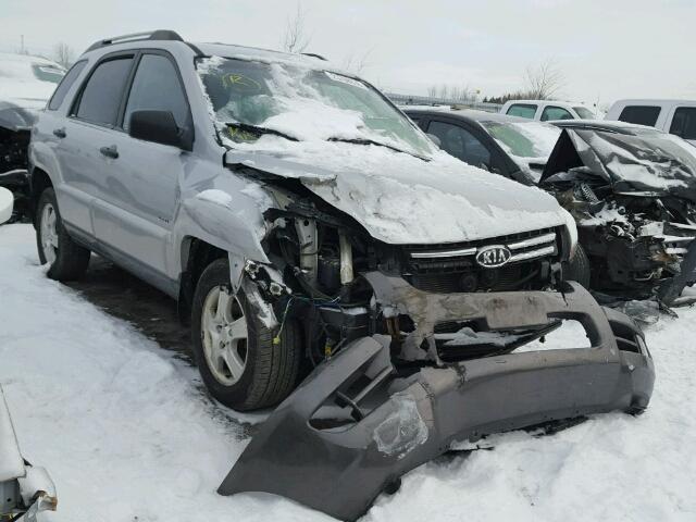 KNDJE723X77414586 - 2007 KIA SPORTAGE E SILVER photo 1