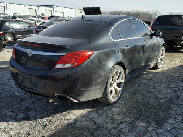 2G4GV5GV6C9164910 - 2012 BUICK REGAL GS BLACK photo 4