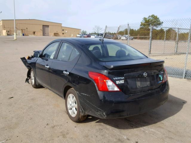 3N1CN7AP8DL884218 - 2013 NISSAN VERSA S BLACK photo 3