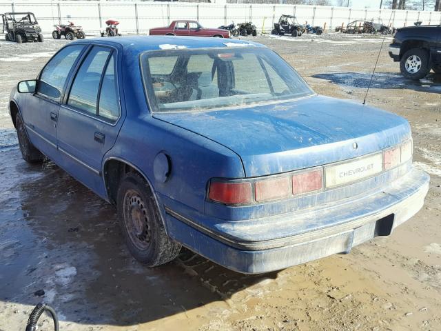 2G1WL54T7M1148927 - 1991 CHEVROLET LUMINA BLUE photo 3