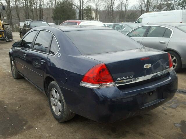 2G1WT55K679142872 - 2007 CHEVROLET IMPALA LT BLUE photo 3