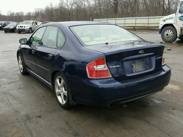 4S3BL616876208298 - 2007 SUBARU LEGACY 2.5 BLUE photo 3