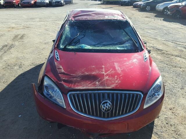 1G4PS5SK9D4182909 - 2013 BUICK VERANO RED photo 9