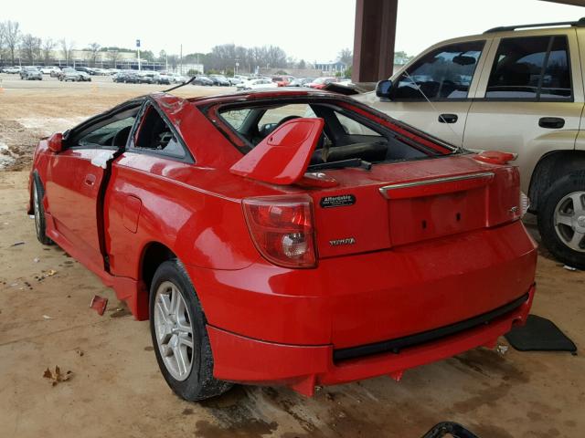 JTDDR32T230152169 - 2003 TOYOTA CELICA GT RED photo 3