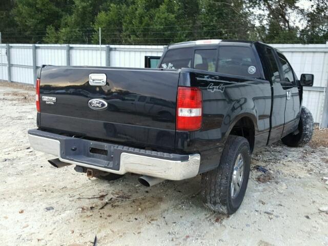 1FTPX14V88FA10340 - 2008 FORD F150 BLACK photo 4