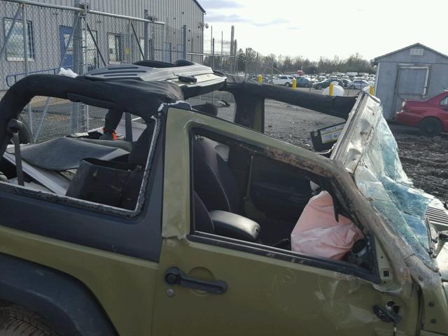 1C4GJWAG4DL619067 - 2013 JEEP WRANGLER S GREEN photo 9