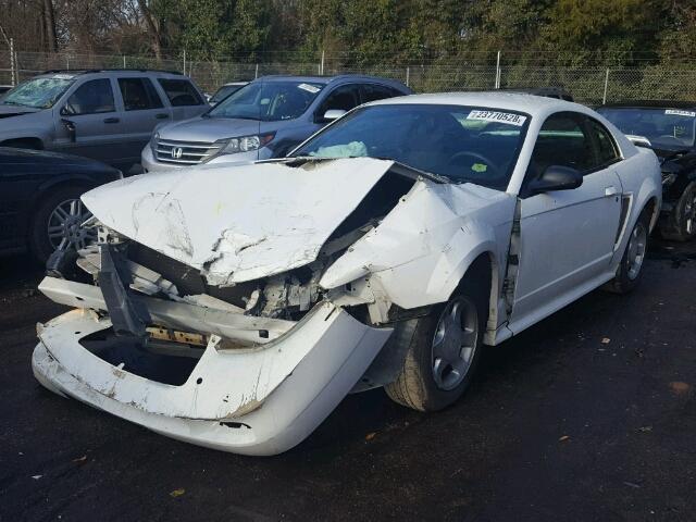 1FAFP40451F170990 - 2001 FORD MUSTANG WHITE photo 2