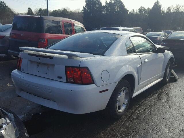 1FAFP40451F170990 - 2001 FORD MUSTANG WHITE photo 4