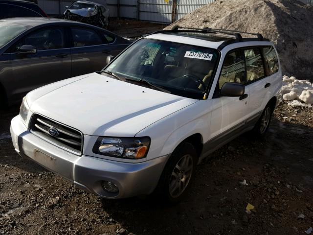 JF1SG67615H737059 - 2005 SUBARU FORESTER 2 WHITE photo 2