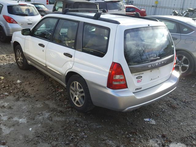 JF1SG67615H737059 - 2005 SUBARU FORESTER 2 WHITE photo 3