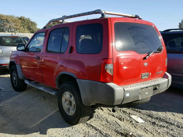 5N1ED28TXYC504081 - 2000 NISSAN XTERRA RED photo 3