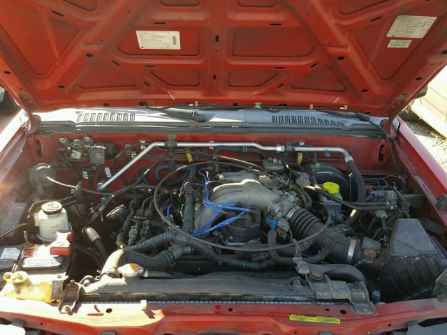 5N1ED28TXYC504081 - 2000 NISSAN XTERRA RED photo 7