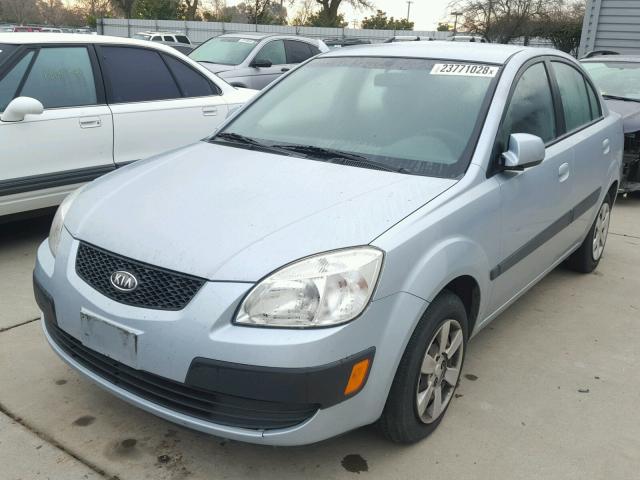 KNADE123476200609 - 2007 KIA RIO BASE BLUE photo 2