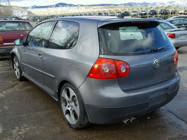 WVWFV71K49W102318 - 2009 VOLKSWAGEN GTI GRAY photo 3