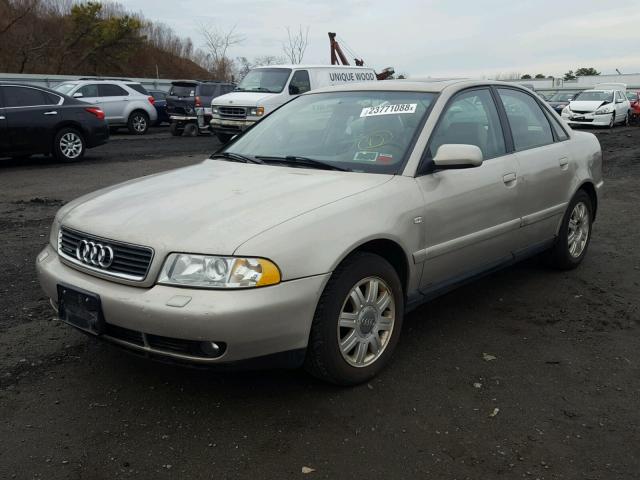 WAUDC28D8YA179886 - 2000 AUDI A4 1.8T QU BEIGE photo 2