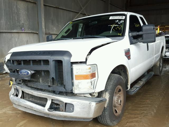 1FTSX20R88EE15242 - 2008 FORD F250 SUPER WHITE photo 2