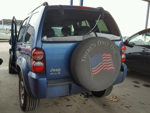 1J4GL58K86W250238 - 2006 JEEP LIBERTY LI BLUE photo 3