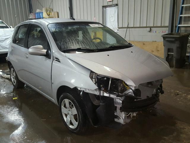 KL1TD66E29B649833 - 2009 CHEVROLET AVEO LS SILVER photo 1