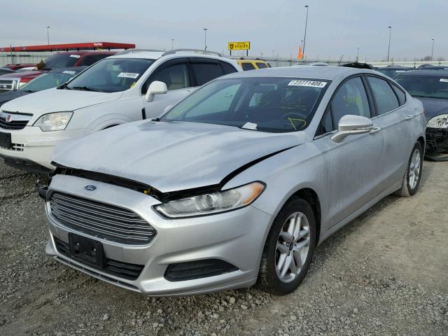 1FA6P0H7XE5358262 - 2014 FORD FUSION SE SILVER photo 2