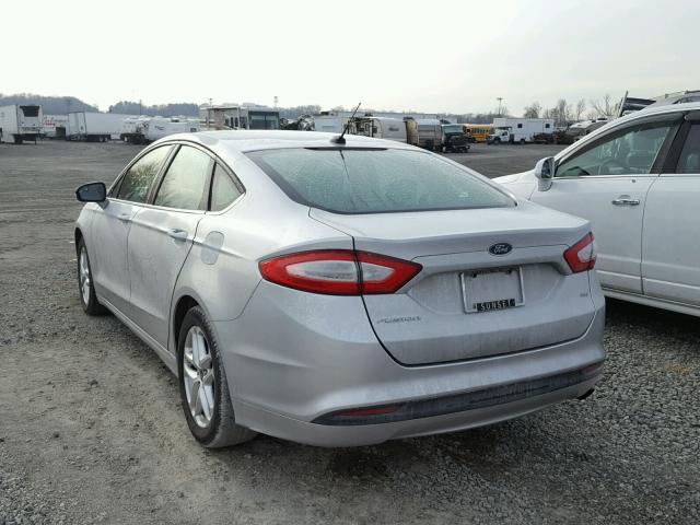 1FA6P0H7XE5358262 - 2014 FORD FUSION SE SILVER photo 3